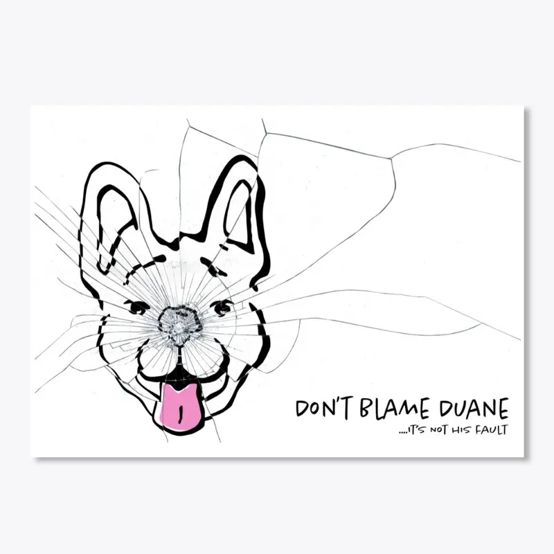 Cracked Glass Duane Sticker